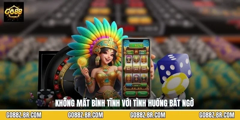 Không mất bình tĩnh với tình huống bất ngờ